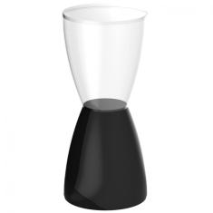 Banqueta Bery Crystal Grifit Preto