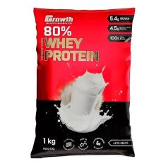 Whey Protein Concentrado 80%(1kg) -growth Supplements Leite em pó