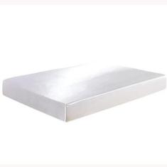 Lençol Avulso Com Elástico Casal King Cetim Seda Branco - Confeccoes E