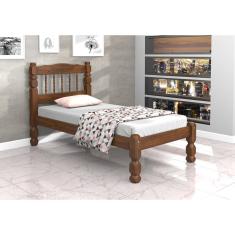 Cama solteiro madeira torneada - 8x8mod02