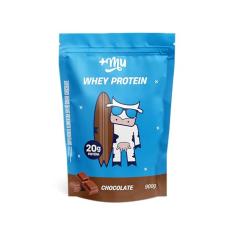 +Mu Whey Concentrado Sabor Chocolate 18g Proteina - Refil 900g