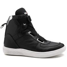 Tênis Feminino Rock Fit Pearl Jam Couro Cano Alto Elástico-Feminino