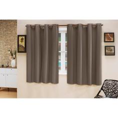 Cortina Corta Luz Blackout  2,80 X 1,60 Pvc Marrom Claro