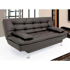 Sofá-Cama Premium Courino Café