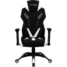 Cadeira Gamer MX13 Giratoria Preto/Branco - MYMAX