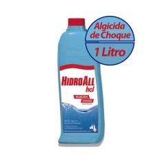 Algicida Choque Hidroall 1 Litro Combata Infestação De Algas