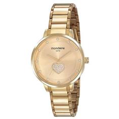 Relogio Mondaine Feminino Ref: 53863lpmvde1 Casual Dourado