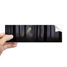 DIYthinker Adesivo retangular para para-choque Night Dark Forestry Science Nature Scenery
