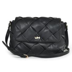 Bolsa Via Marte Tiracolo Maxi Trama Alça Ajustável Tiracolo B2-529-Feminino
