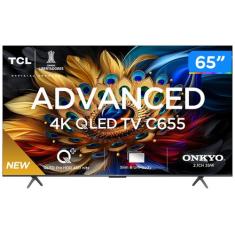 Smart TV 65 4K UHD QLED TCL 65C655 Wi-Fi - Bluetooth 3 HDMI 1 USB, 65