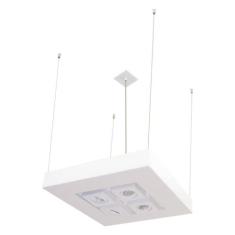 Pendente Moom 50x50cm Branco P/4 Dicróica e 4xE27 St1599 - Starlumen
