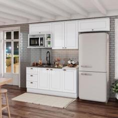 Cozinha Compacta 4 Portas 3 Gavetas Emily - Espresso Móveis