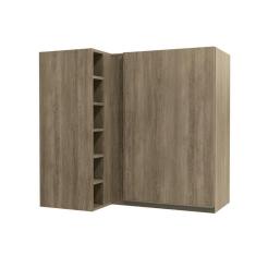 Armário Aéreo P/ Cozinha Canto Maxxi G768 C/ 1 Porta 98cm Nogal - Kappesberg