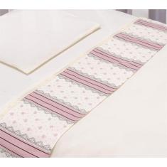 Jogo de Lençol de Berço Americano para Bebê Menina 3 Peças 100% Algodã