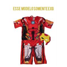 Fantasia Roupa Homem De Ferro Infantil 2 Máscaras ( dos 2 aos 9 anos )