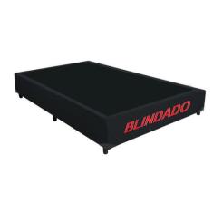 Base Box Casal Blindado Suede Preto - Imperium do Sono