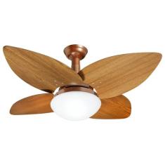Ventilador de Teto Jet Aspen Venti-delta 4Pás Freijó, 110V, Cobre
