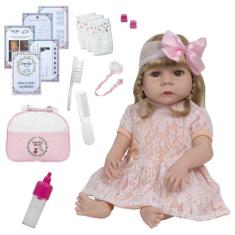 Bebê Reborn Menina Princesa Kit 20 Itens Envio Imediato - Cegonha Rebo