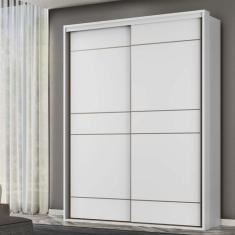 Guarda Roupa Solteiro 2 Portas MDF 1,70 m Qualitá Belmax, Branco