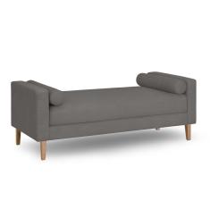 Recamier Berlim 1,20m Suede Cinza - Inova Decorações