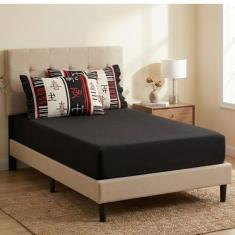 Jogo Lençol Casal 3 Peças 100% Algodão Percal 180 Fios Babadinho Cor:F