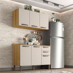 Cozinha Compacta Valencia 2 Pecas 6 Portas 2 Gavetas Salleto Moveis