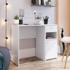 Escrivaninha Mesa Escritório Com Porta E Gaveta 90cm Coimbra - Art in 