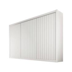 Guarda Roupa Casal 3 Portas de Correr Ripada e 6 Gavetas York Branco A