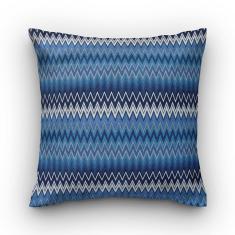 Capa de almofada VivaIN geométrico chevron azul