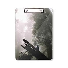 Prancheta Florestal Science Nature Scenery pasta, bloco de escrita A4