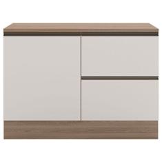 Balcão de Cozinha 120cm Etna Carvalho OAK Off White - Poliman