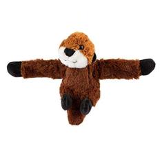 PÚBLICO SELVAGEM Abraçadores Otter Brinquedo de pelúcia, pulseira de tapa, animal de pelúcia, brinquedos para crianças, 8 &quot;
