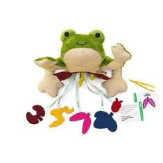 KiwiCo - Dissecação de Laboratório Froggie, Brinquedo de Pelúcia Frog Science para Crianças, Idades 3+