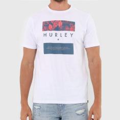 Camiseta Hurley Silk Flower Box Masculina Branco