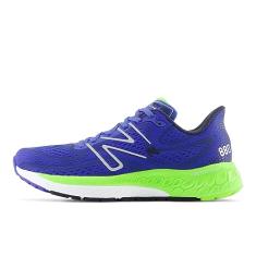 New Balance Fresh Foam X 880 V13 Tênis de corrida masculino, Azul/Verde Pixel/Eclipse, 38