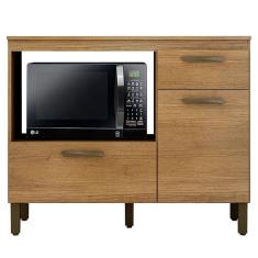 Balcão para Cooktop Teresina Cinamomo - Valdemóveis