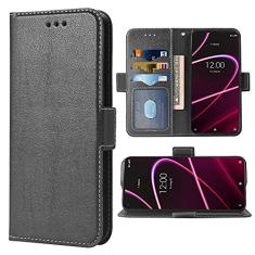 WWAAYSSXA Compatível com T-Mobile Revvl 5G carteira capa alça de pulso couro flip capa suporte suporte acessórios celulares capas de telefone para celular Tmobile Revvl5G T Mobile TCL Revel G5 T790W