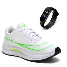 Tênis Masculino Academia Esportivo Leve Treino + Relógio - DM DAMANDO,