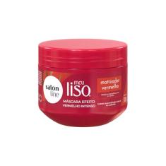 Salon Line, Máscara, Meu Liso, Matizador Vermelho, Vegano - Para Cabelos Lisos, 300g