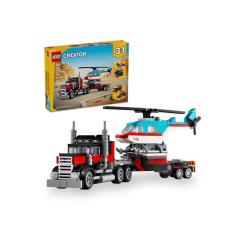 Lego Creator Caminhão Plataforma Com Helicóptero - 31146