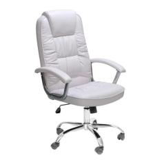 Cadeira de Escritório Presidente Finland Branca - Mobly