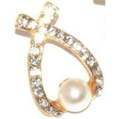 Brinco Perolas Lembrancinha Madrinhas Amiga Folheado Ouro - Milena Jói