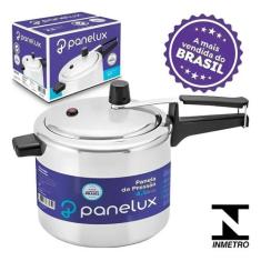 Panela de pressao panelux 4.5l polida, 4,5L, Prata