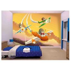 Papel De Parede Infantil Aviões Voando Kids  Azs81 - Você Decora