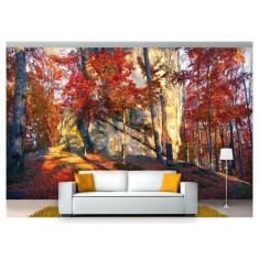 Papel De Parede Floresta Natureza Árvores 3D 3M² Xna211 - Você Decpra