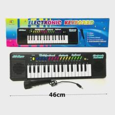 Teclado Infantil Piano Brinquedo Musical Com Karaoke E Microfone Para 