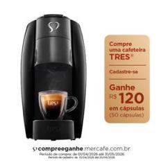Cafeteira Espresso LOV Preta Automática - TRES 3 Corações