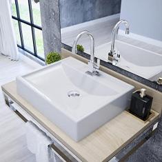 Cuba para Banheiro RT49W Retangular Compace Branco