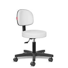 Cadeira Mocho Estética Fisioterapia Branco 1628 Secretária Cadeira Brasil