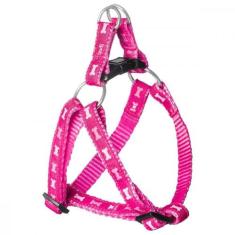 Peitoral Para Caes Sanremo Poliester Medio Rosa